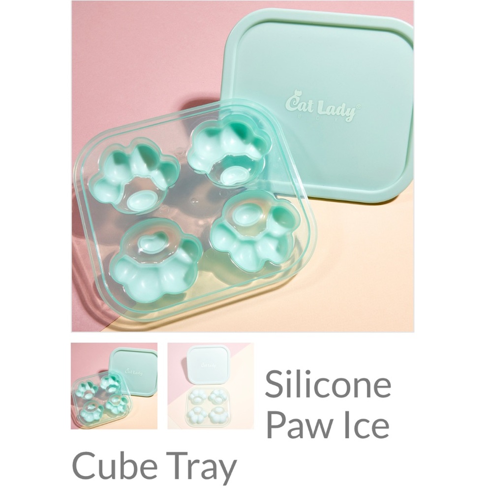 Silicone Paw Ice Cube Tray by CatLadyBox NWT